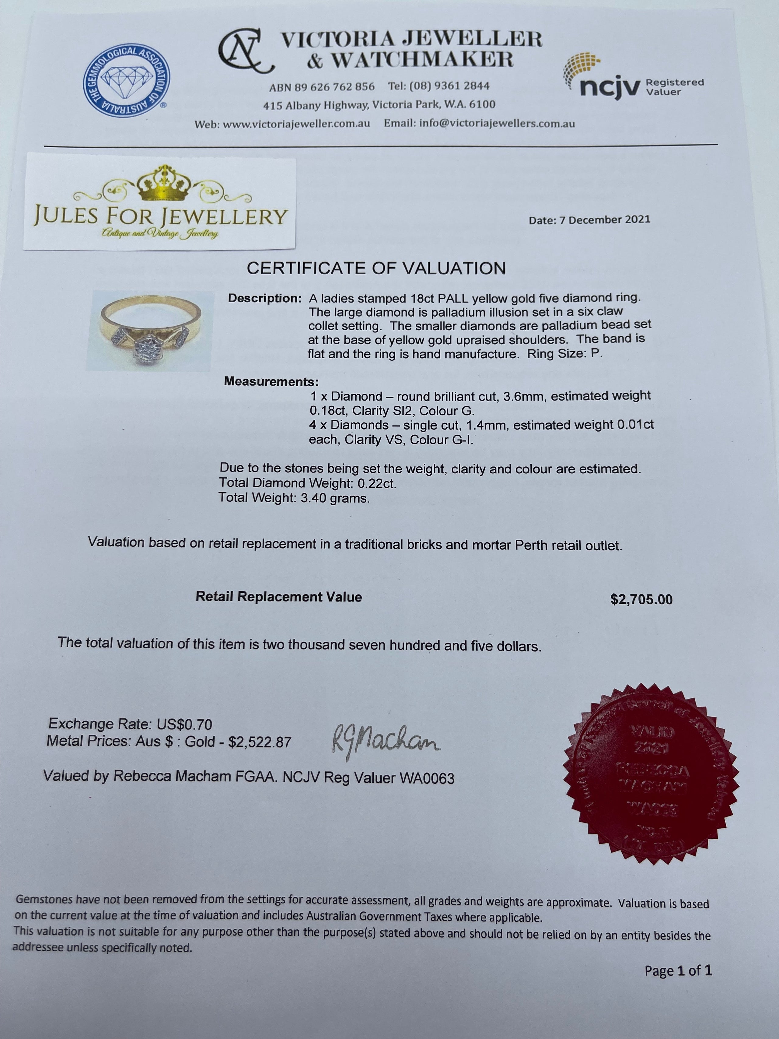 Valuation Certificate Probate Valuation Jewellery Near Me Cheap
